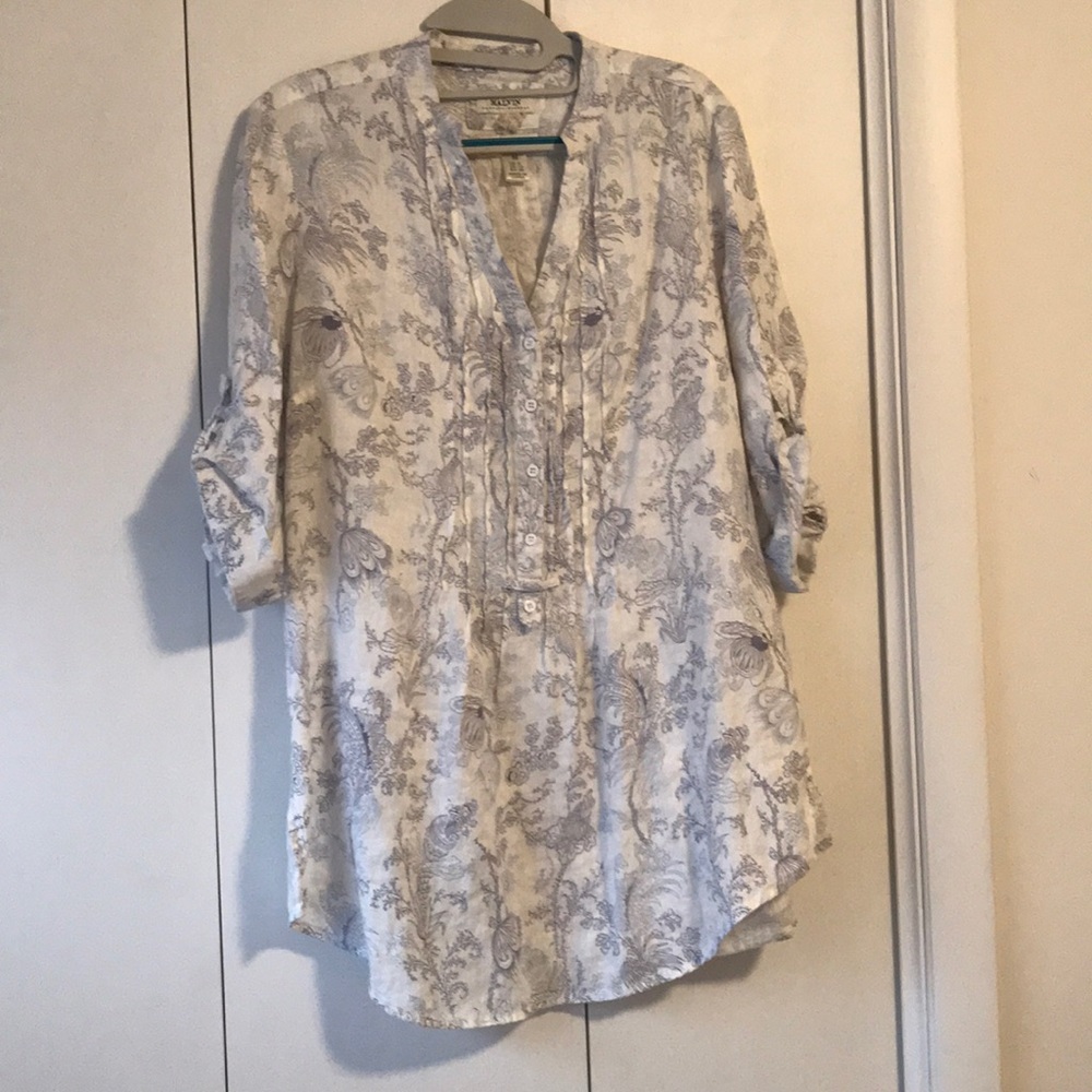 MALVIN Linen BoHo Tunic Shirt